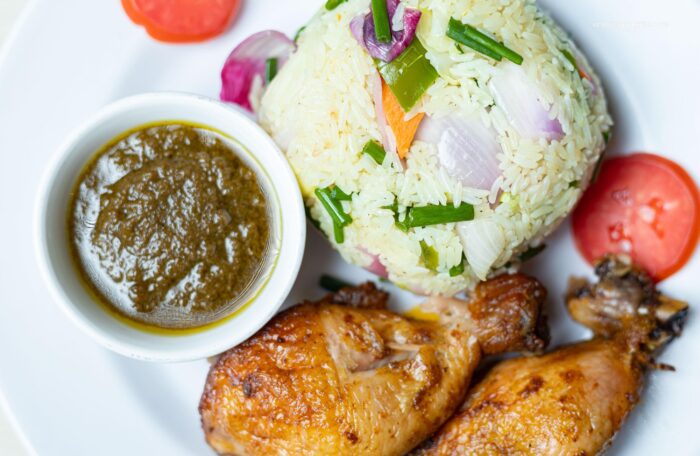 Fried Rice with Grizzed Chicken